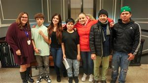 CVLA students, families, and staff at the Chelsea School Committee